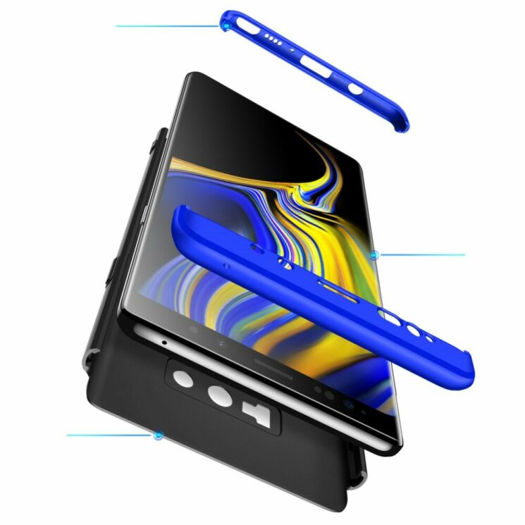 Защитный чехол GKK Double Dip Case для Samsung Galaxy Note 9 (N960) - Black / Blue: фото 4 из 15