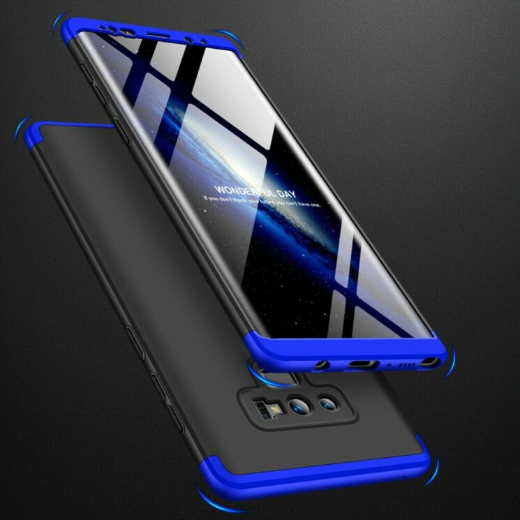 Защитный чехол GKK Double Dip Case для Samsung Galaxy Note 9 (N960) - Black / Blue: фото 3 из 15