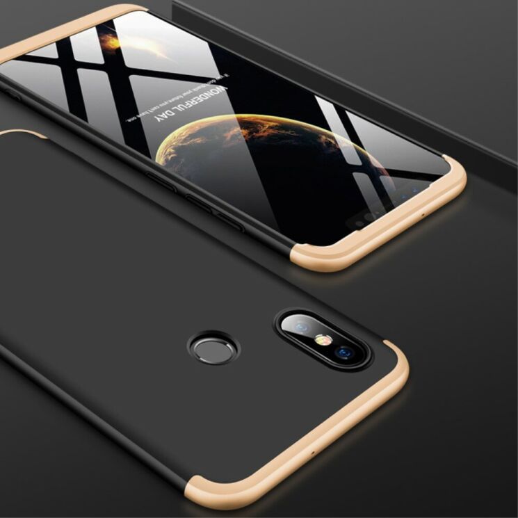 Защитный чехол GKK Double Dip Case для Xiaomi Mi 8 - Black / Gold (139861BS) Защитный чехол GKK Double Dip Case для Xiaomi Mi 8 - Black / Gold: фото 7 из 14