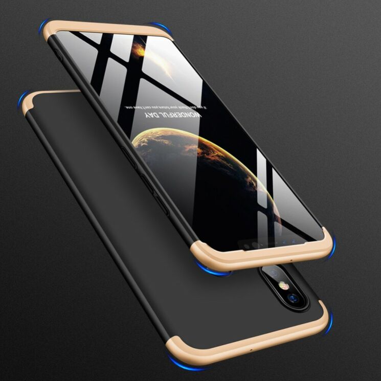 Защитный чехол GKK Double Dip Case для Xiaomi Mi 8 - Black / Gold (139861BS) Защитный чехол GKK Double Dip Case для Xiaomi Mi 8 - Black / Gold: фото 5 из 14