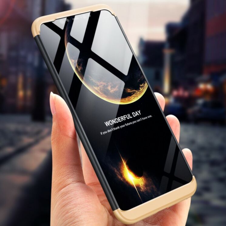 Защитный чехол GKK Double Dip Case для Xiaomi Mi 8 - Black / Gold (139861BS) Защитный чехол GKK Double Dip Case для Xiaomi Mi 8 - Black / Gold: фото 4 из 14