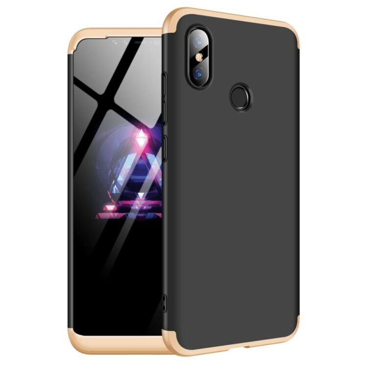 Защитный чехол GKK Double Dip Case для Xiaomi Mi 8 - Black / Gold (139861BS) Защитный чехол GKK Double Dip Case для Xiaomi Mi 8 - Black / Gold: фото 1 из 14