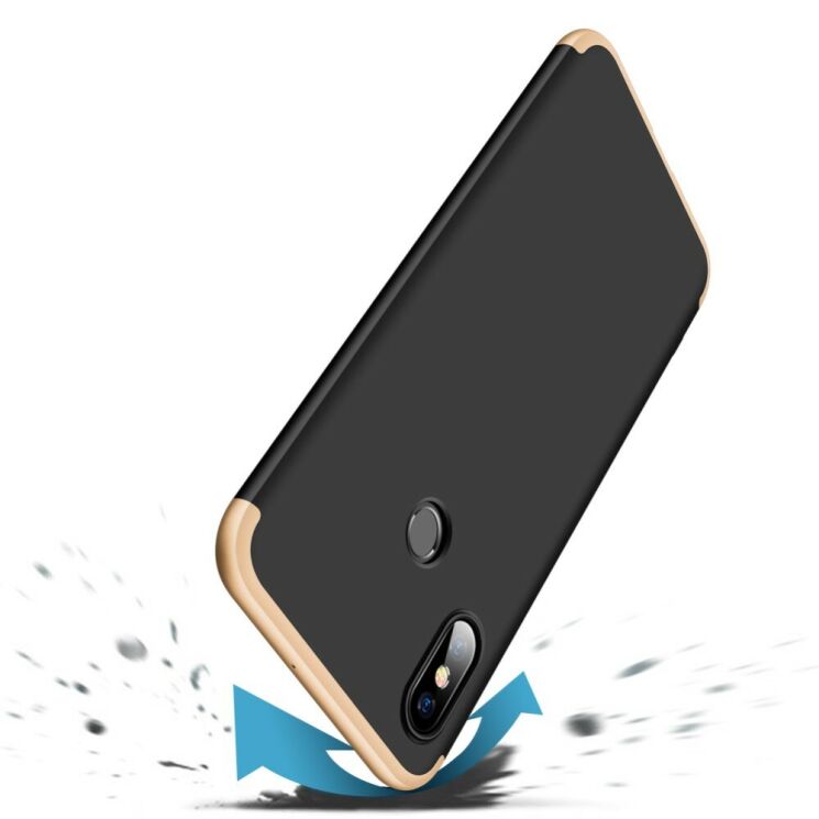 Защитный чехол GKK Double Dip Case для Xiaomi Mi 8 - Black / Gold (139861BS) Защитный чехол GKK Double Dip Case для Xiaomi Mi 8 - Black / Gold: фото 3 из 14