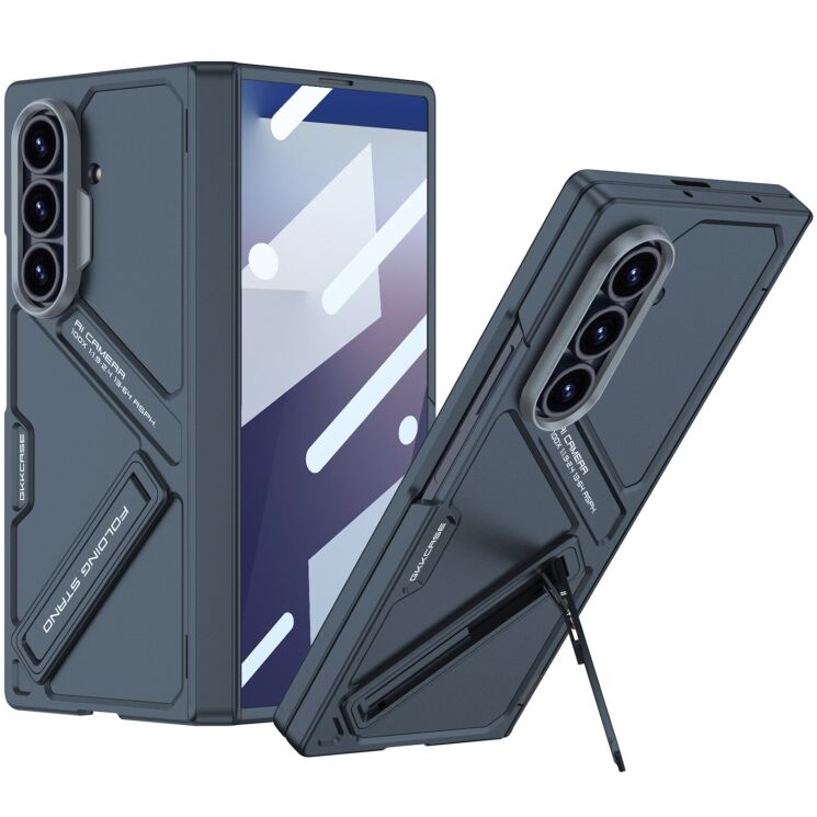 Захисний чохол GKK Kickstand Shield для Samsung Galaxy Fold 7 - Green: фото 1 з 11