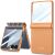 Защитный чехол GKK Magnetic Fold для Samsung Galaxy Flip 7 - Orange: фото 1 из 8