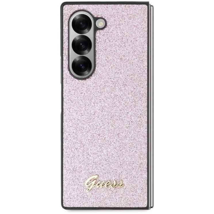 Захисний чохол Guess Glitter Script для Samsung Galaxy Fold 6 (GUHCZFD6HGGSHP) - Pink: фото 2 з 7