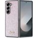 Захисний чохол Guess Glitter Script для Samsung Galaxy Fold 6 (GUHCZFD6HGGSHP) - Pink (357664P). Фото 1 з 7
