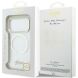 Защитный чехол Guess IML Script Metal MagSafe для iPhone 17 Pro (GUHMP17L5HTCSMST) - Transparent (403263T). Фото 8 из 9