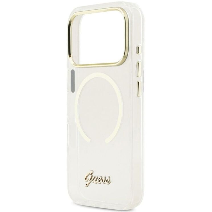 Защитный чехол Guess IML Script Metal MagSafe для iPhone 17 Pro (GUHMP17L5HTCSMST) - Transparent (403263T) Защитный чехол Guess IML Script Metal MagSafe для iPhone 17 Pro (GUHMP17L5HTCSMST) - Transparent: фото 6 из 9