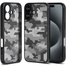 Захисний чохол IBMRS Military для Apple iPhone 16 Plus - Grid Camouflage: фото 1 з 7