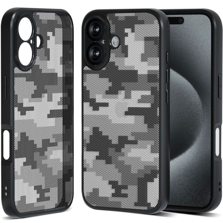 Захисний чохол IBMRS Military для Apple iPhone 16 Plus - Grid Camouflage: фото 1 з 7