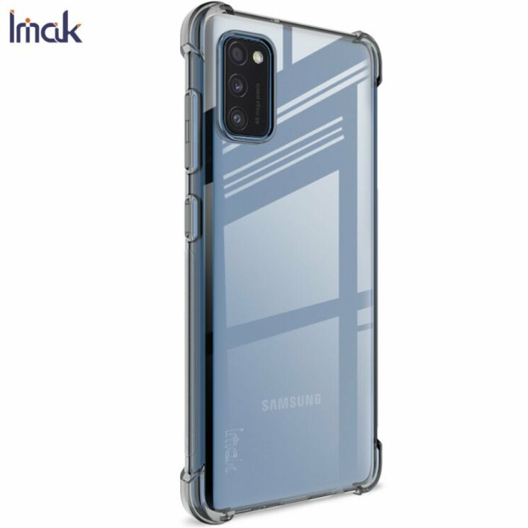 Чехол с усиленными углами IMAK Airbag MAX Case для Samsung Galaxy A41 (A415) - Transparent Black: фото 3 из 11