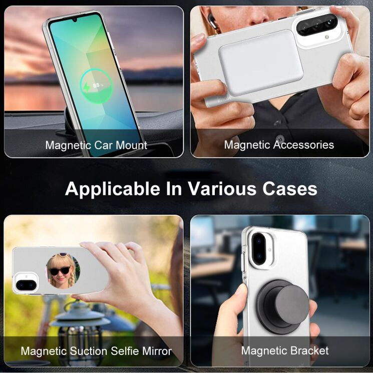 Защитный чехол IMAK Candy Series Magnetic для Motorola Edge 60 / Edge 60 Fusion - Black: фото 8 из 9