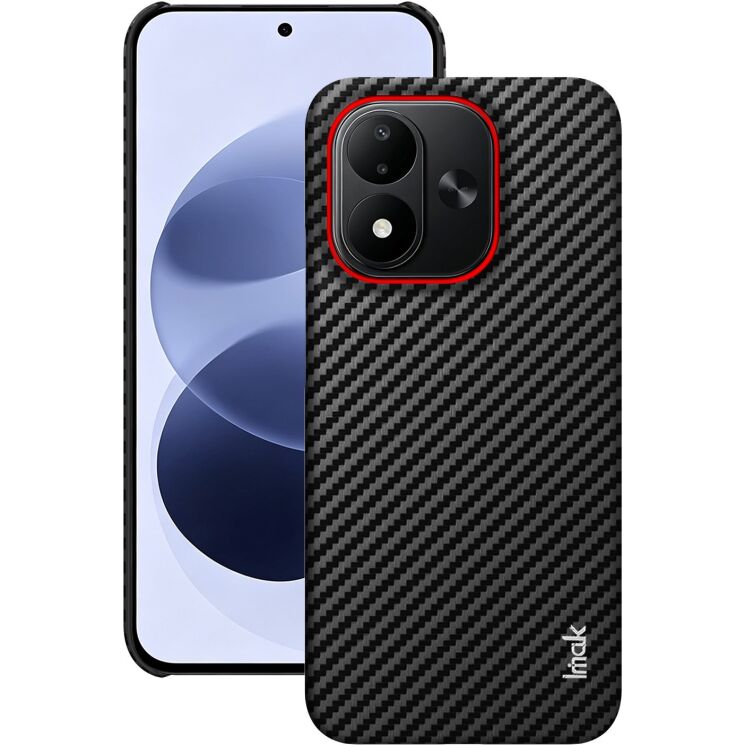 Защитный чехол IMAK Carbon Guard для Xiaomi Redmi Note 17 (4G/5G) - Carbon Fiber: фото 1 из 8