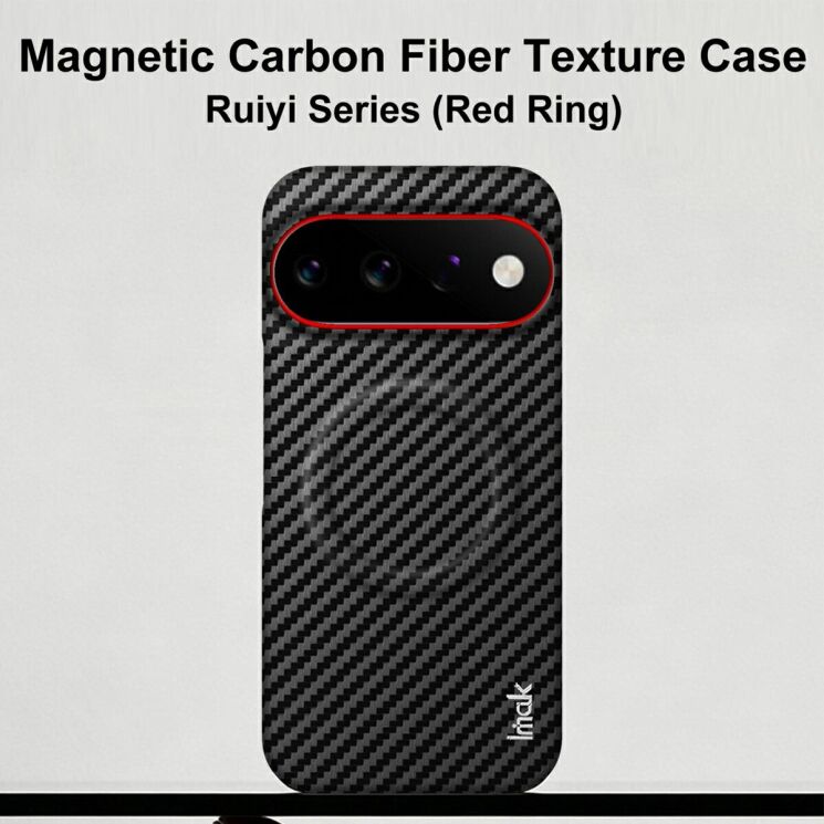 Защитный чехол IMAK Carbon Guard with MagSafe для Google Pixel 11 / 11 Pro - Carbon Fiber: фото 3 из 8