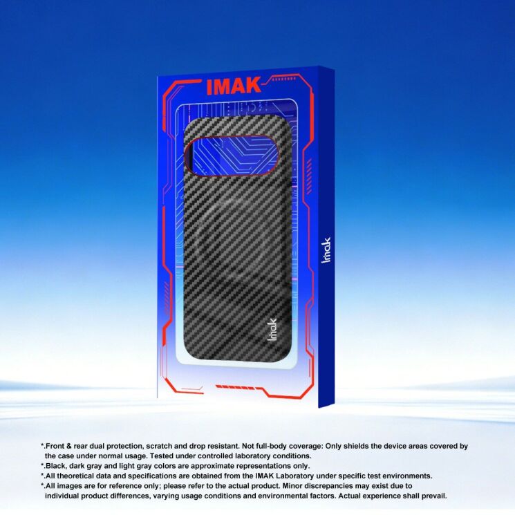 Защитный чехол IMAK Carbon Guard with MagSafe для Google Pixel 11 / 11 Pro - Carbon Fiber: фото 8 из 8