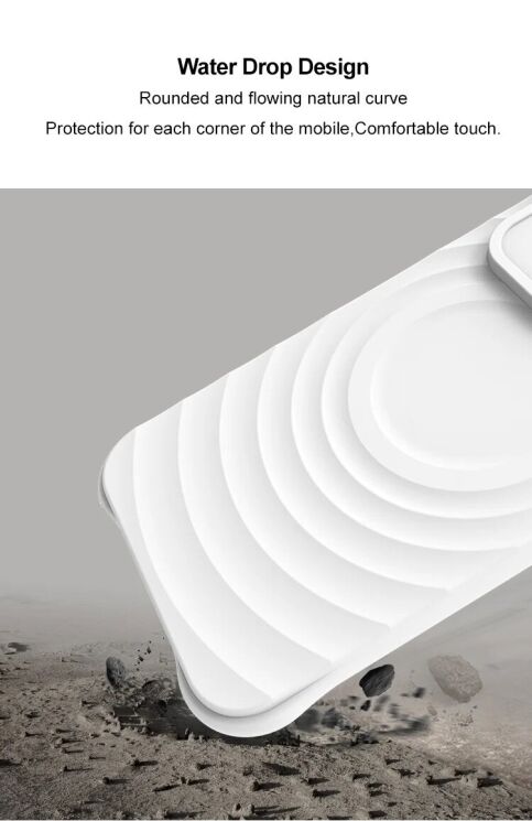 Защитный чехол IMAK Manbo для Xiaomi Redmi 13 - Matte White: фото 6 из 11