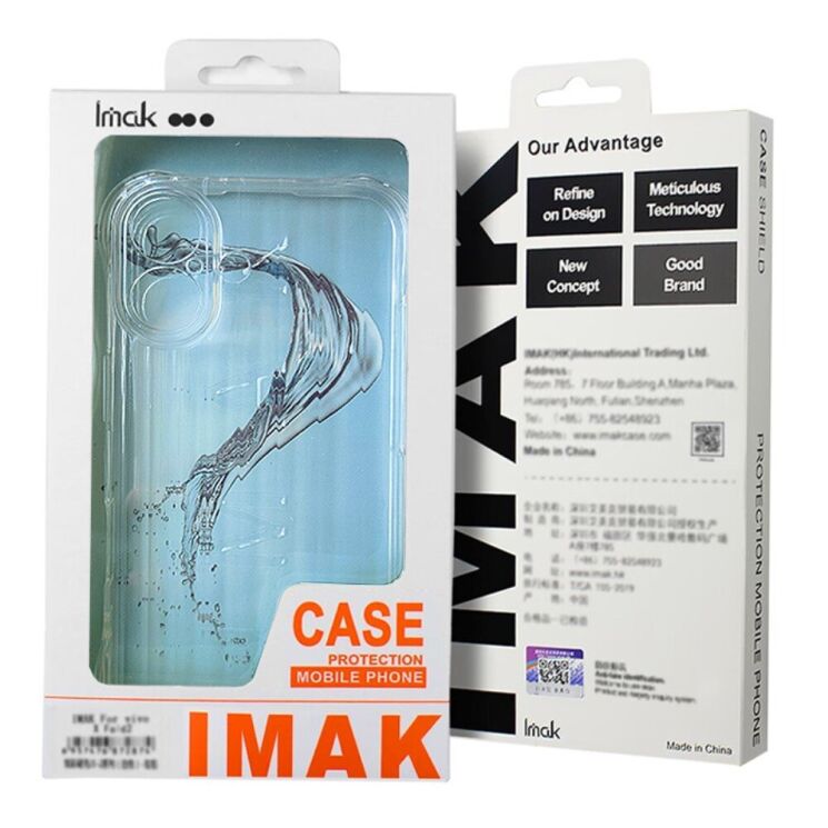 Защитный чехол IMAK Space Shield для OPPO Reno 12 Pro - Transparent: фото 9 из 9