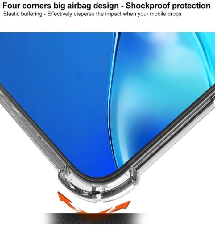 Защитный чехол IMAK Space Shield для OPPO Reno 12 Pro - Transparent: фото 8 из 9