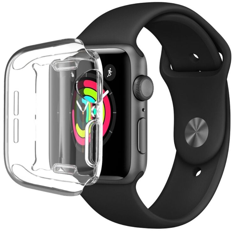 Защитный чехол IMAK UX-3 Front Protection для Apple Watch 44 mm - Transparent: фото 2 из 14