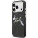 Захисний чохол Karl Lagerfeld IML Choupettes Karl Script Logo MagSafe для iPhone 17 Pro Max (KLHMP17X5HKSCAK) - Black (411147B). Фото 2 з 7