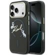 Захисний чохол Karl Lagerfeld IML Choupettes Karl Script Logo MagSafe для iPhone 17 Pro Max (KLHMP17X5HKSCAK) - Black (411147B)