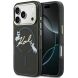 Захисний чохол Karl Lagerfeld IML Choupettes Karl Script Logo MagSafe для iPhone 17 Pro Max (KLHMP17X5HKSCAK) - Black (411147B). Фото 1 з 7