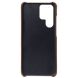 Защитный чехол KSQ Leather Cover для Samsung Galaxy S22 Ultra - Brown (289926Z). Фото 4 из 4