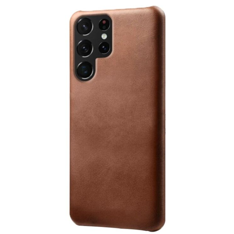 Защитный чехол KSQ Leather Cover для Samsung Galaxy S22 Ultra - Brown: фото 1 из 4
