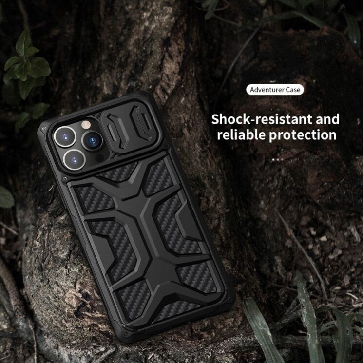 Защитный чехол NILLKIN Adventurer для Apple iPhone 13 Pro Max - Black: фото 3 из 13