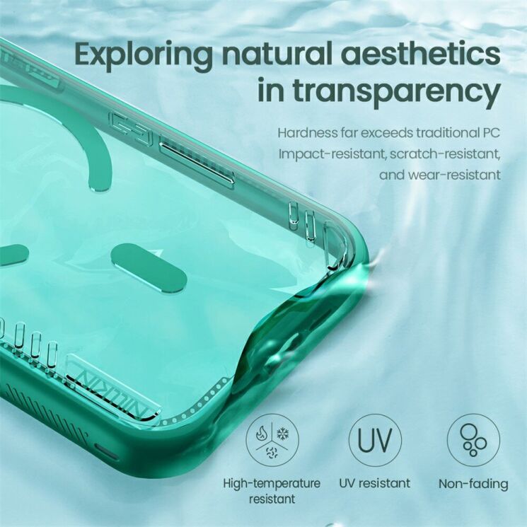 Захисний чохол NILLKIN Iceblade Prop Magnetic (Precise Cut-out) для iPhone 18 Pro / 17 Pro - Green (423621G) Захисний чохол NILLKIN Iceblade Prop Magnetic (Precise Cut-out) для iPhone 18 Pro / 17 Pro - Green: фото 10 з 19