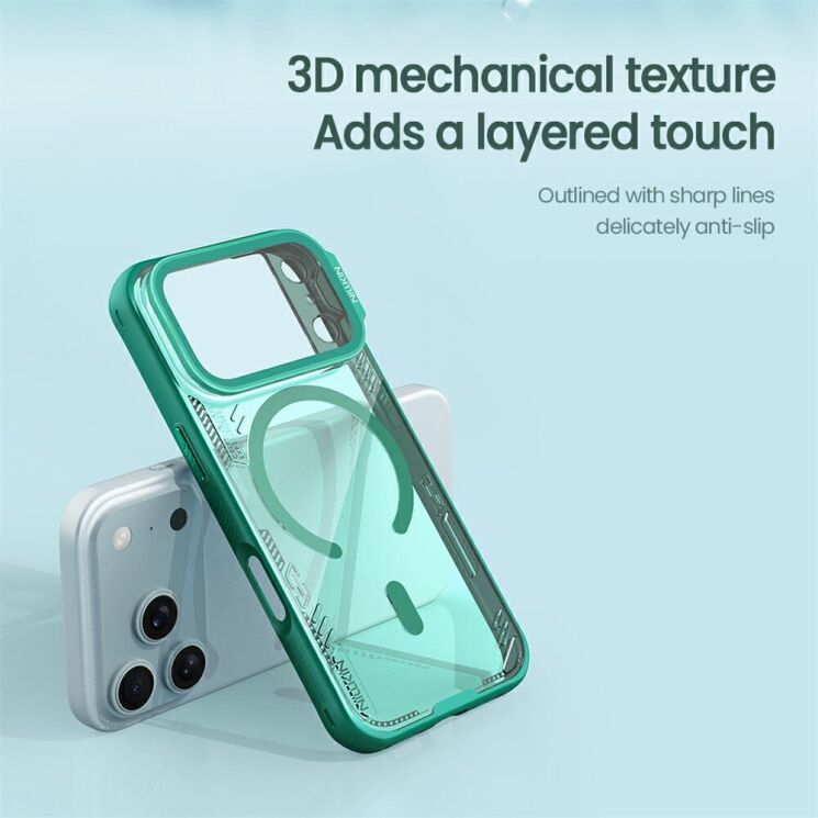 Захисний чохол NILLKIN Iceblade Prop Magnetic (Precise Cut-out) для iPhone 18 Pro / 17 Pro - Green (423621G) Захисний чохол NILLKIN Iceblade Prop Magnetic (Precise Cut-out) для iPhone 18 Pro / 17 Pro - Green: фото 11 з 19