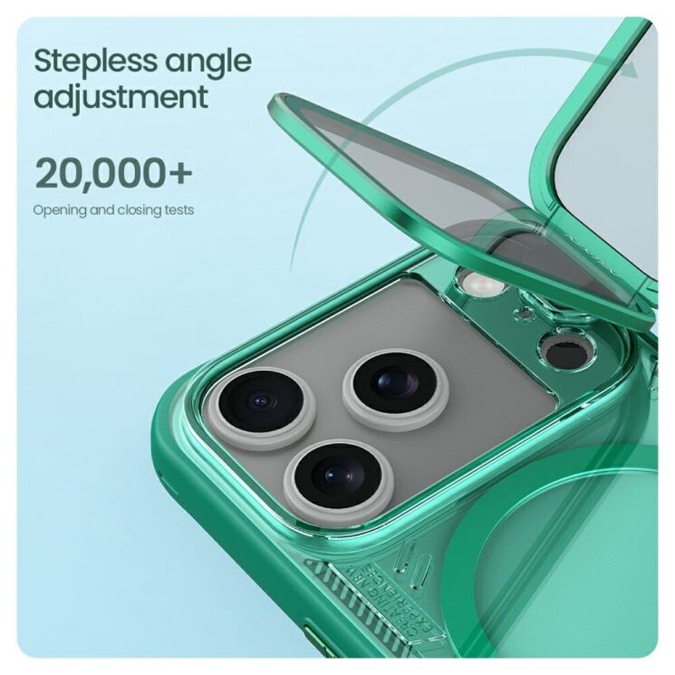 Захисний чохол NILLKIN Iceblade Prop Magnetic (Precise Cut-out) для iPhone 18 Pro / 17 Pro - Green (423621G) Захисний чохол NILLKIN Iceblade Prop Magnetic (Precise Cut-out) для iPhone 18 Pro / 17 Pro - Green: фото 13 з 19