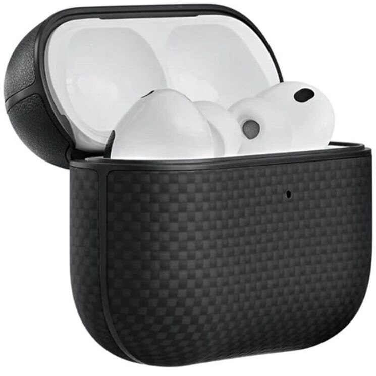 Защитный чехол Pitaka Aramid Fiber Case для AirPods Pro 3 (APM2501) - Black / Grey (390159BH) Защитный чехол Pitaka Aramid Fiber Case для AirPods Pro 3 (APM2501) - Black / Grey: фото 2 из 7