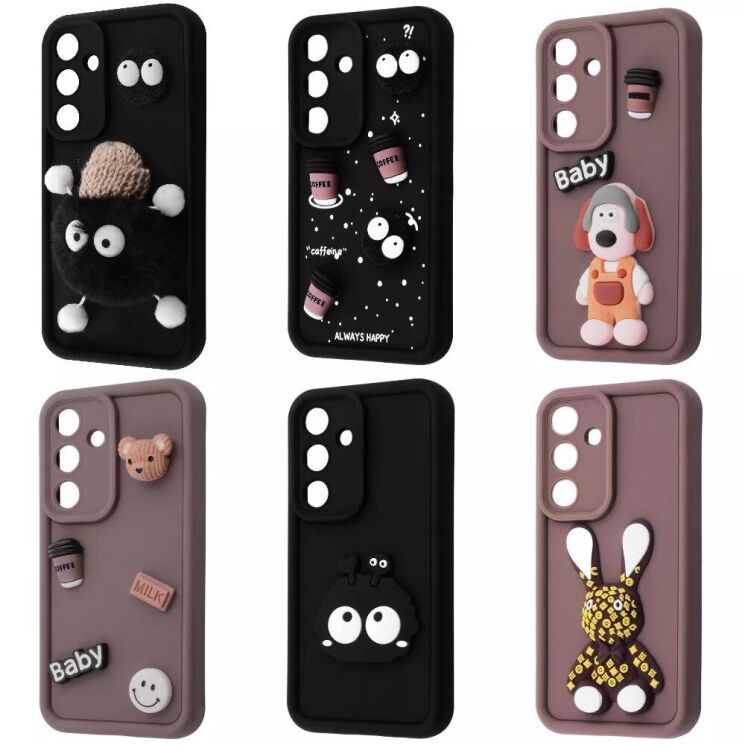 Защитный чехол Pretty Things Case для Samsung Galaxy A56 (A566) - Brown / Bear: фото 2 из 6