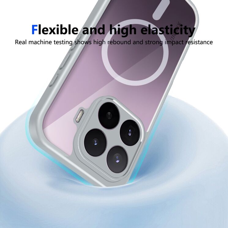 Защитный чехол Reframe Clear Bound with MagSafe для Xiaomi 17T Pro - Grey: фото 5 из 5