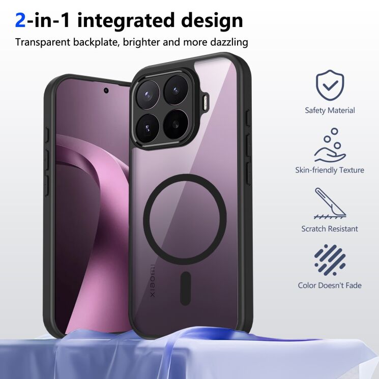 Защитный чехол Reframe Clear Bound with MagSafe для Xiaomi 17T Pro - Grey: фото 2 из 5