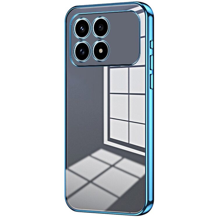 Захисний чохол Reframe Electroplating Frame для Xiaomi Poco F8 Pro - Blue: фото 1 з 7