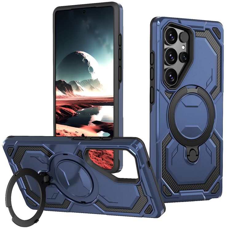Захисний чохол Reframe Hybrid Magnetic для Samsung Galaxy S25 Ultra (S938) - Blue: фото 1 з 7