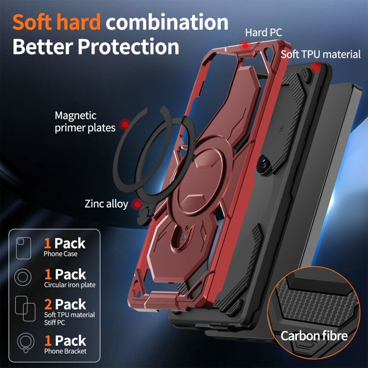 Захисний чохол Reframe Hybrid Magnetic для Samsung Galaxy S25 Ultra (S938) - Rose Gold: фото 4 з 7