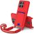 Защитный чехол Reframe Silicone Holder для Motorola Moto G15 / G15 Power / G17 Power - Red: фото 1 из 7