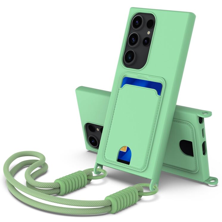 Захисний чохол Reframe Silicone Holder для Samsung Galaxy S23 Ultra (S918) - Green: фото 1 з 7