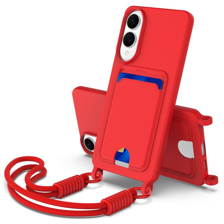 Захисний чохол Reframe Silicone Holder для Samsung Galaxy S25 Edge (S937) - Red: фото 1 з 7