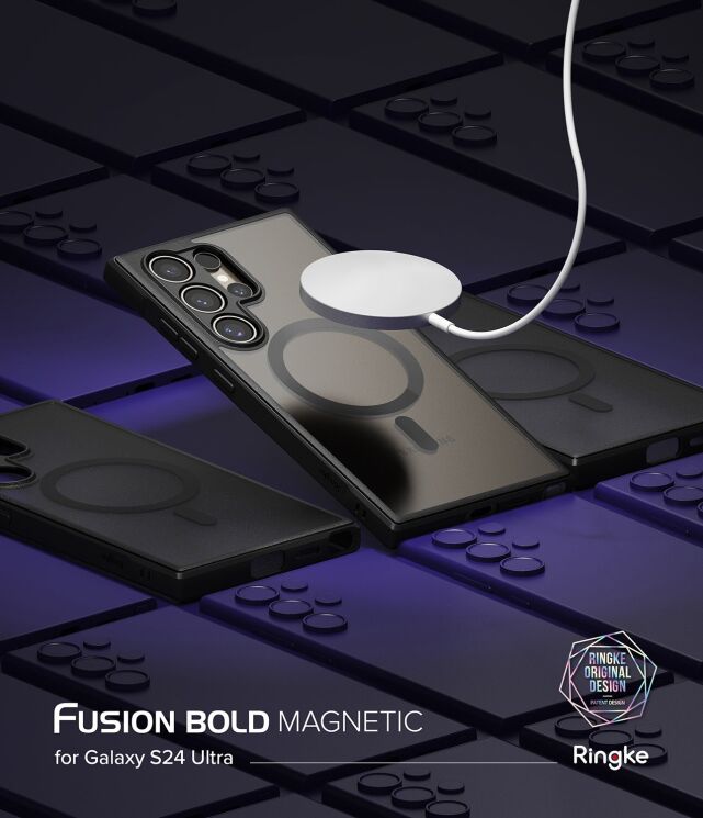 Захисний чохол Ringke Fusion Bold MagSafe для Samsung Galaxy S24 Ultra (S928) 8809961783739 - Matte Black: фото 2 з 19