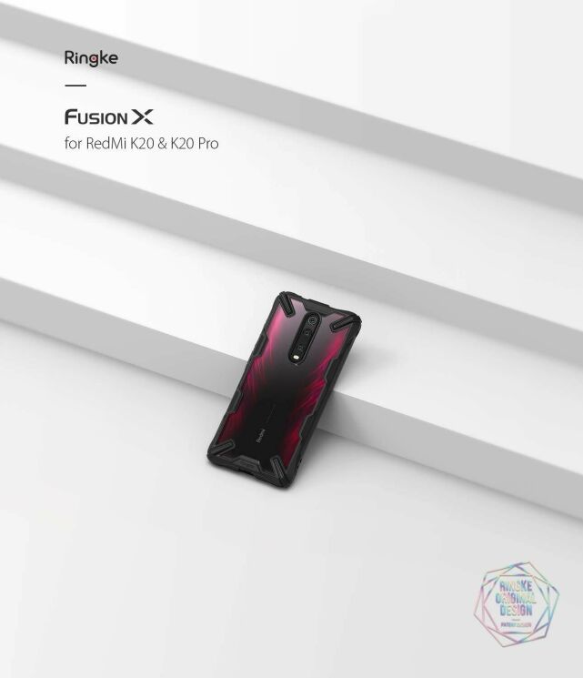 Захисний чохол RINGKE Fusion X для Xiaomi Mi 9T / Mi 9T Pro / Redmi K20 / Redmi K20 Pro - Ruby Red: фото 2 з 8