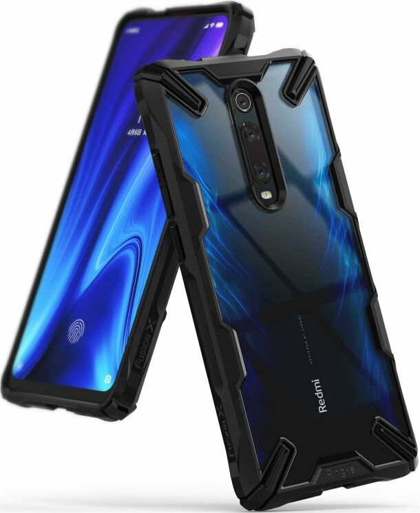 Защитный чехол RINGKE Fusion X для Xiaomi Mi 9T / Mi 9T Pro / Redmi K20 / Redmi K20 Pro - Black: фото 1 из 8