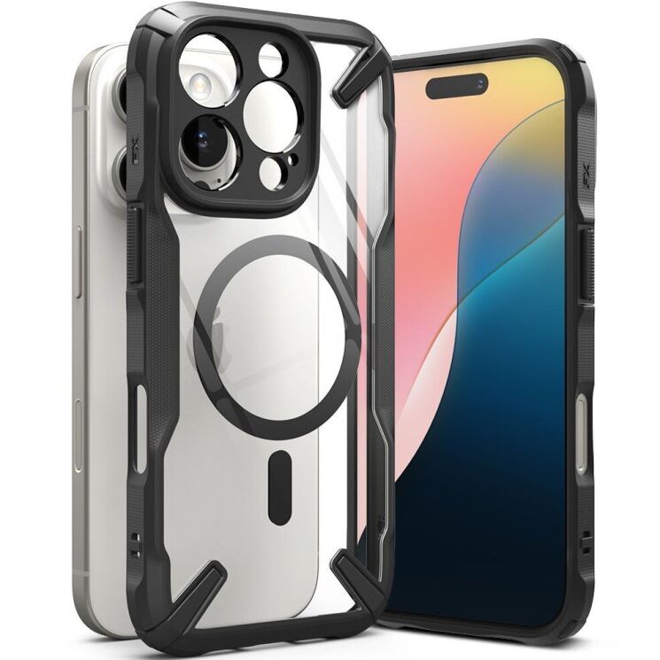 Защитный чехол Ringke Fusion X MagSafe для Apple iPhone 16 Pro (8800274962583) - Black: фото 2 из 3