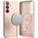 Защитный чехол Ringke Silicone Magnetic для Samsung Galaxy S25 (S931) 8800274968431 - Pink Sand (375309P). Фото 1 из 14