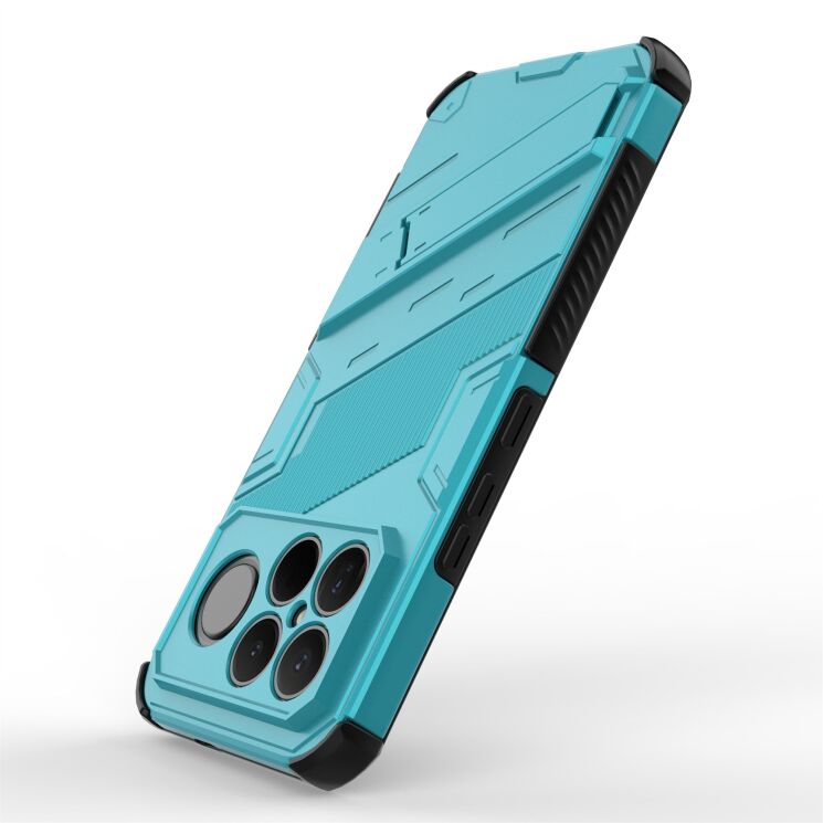 Защитный чехол с подставкой Deexe Bibercas для Xiaomi Poco F8 Ultra - Baby Blue: фото 3 из 6