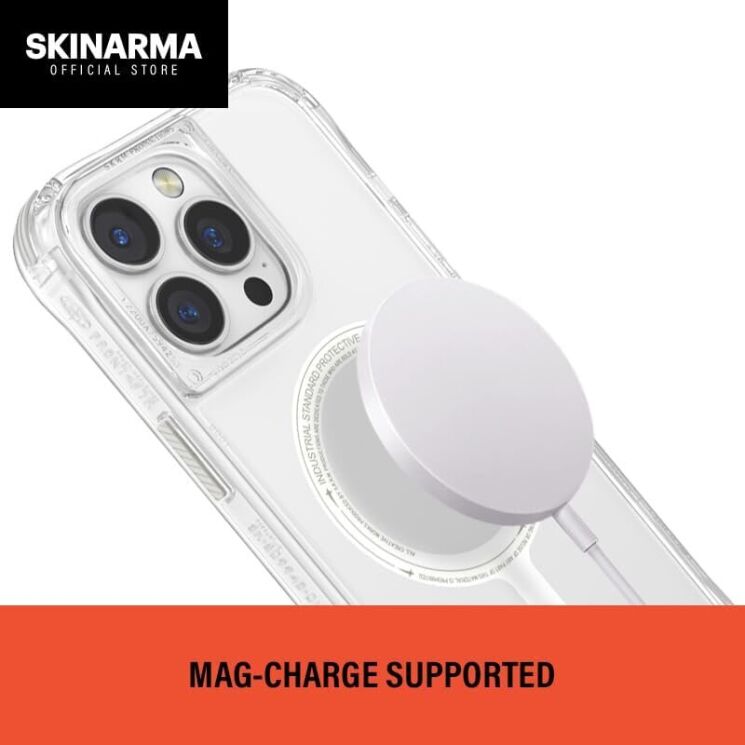 Защитный чехол SKINARMA SAIDO NITEGLOW Mag-Charge для Apple iPhone 16 Pro Max - Lime Green: фото 10 из 10